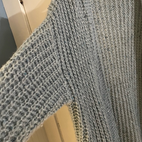 Women’s a.n.a Oversized Soft Blue Knit Cardigan in size small - Picture 3 of 6